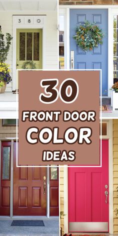 Make a statement with these 30 stunning front door color ideas! From bold hues to classic tones, find the perfect shade to boost your curb appeal. Transform your entryway today! Front Door Color Ideas, Bold Front Door Colors, Door Color Ideas, Bold Front Door, Front Door Color, Brown Doors