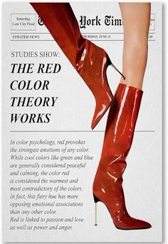 the red color theory works poster