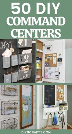 the top 50 diy command center ideas for home decor and crafts that are easy to make