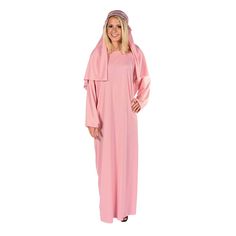 Perfect for your Nativity scene or Christmas pageant, this marvelous costume is comfortable to wear and authentic-looking. Be comfortable while you make your church stage debut - the wide comfort fit accommodates any body type! One size fits most. Imported. © OTC
Includes:
o 24" circ. hat
o Gown Pink Nativity, Bible Costumes, Biblical Costumes, Best Costume Ever, Nativity Costumes, Pageant Costumes, Christmas Pageant, Holiday Photoshoot, Church Stage