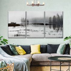 Lake Durant Foggy Morning Wall Art is a beautiful addition to any decor style. Bring this stunning canvas print into your home to easily refresh your walls and elevate your decor.