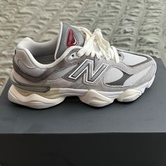 Us Men’s 6 Women’s 7 1/2 Worn Once On Carpet New Balance 9060 Rain Cloud, New Balance 9060 Grey, New Balance Trainers, New Balance Mens, New Balance 9060, New Balance Outfit, Shoes New Balance, Pretty Shoes Sneakers, New Balance Men