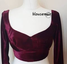 1. Fabric - Velvet. 2. Sweetheart Neck Blouse.  3. Full sleeves blouse. 4. Customize in any color and size. Elbow Sleeve Blouse Designs Latest, Full Sleeve Sweetheart Neck Blouse Designs, Maroon Full Sleeve Blouse, Velvet Blouse Full Sleeves Designs Indian, Neted Blouse Sleeve Design, Full Sleeve Blouse Neck Designs, Sweet Hart Neck Blouse Design, Velvet Cloth Blouse Designs, Sweat Heart Neckline Blouse Indian