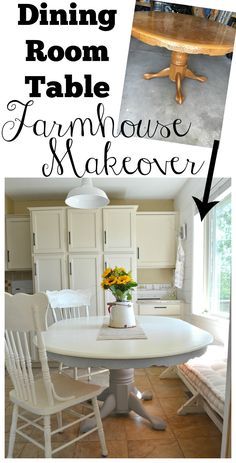 the dining room table farmhouse makeover