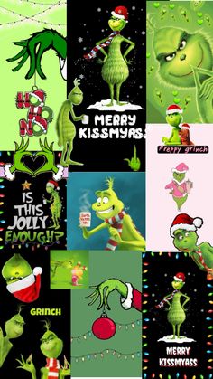 The Grinch Collage Wallpaper, Grinch Screensaver, Grinch Collage Wallpaper, Mr Grinch Wallpaper, Grinch Background Wallpapers, The Grinch Aesthetic Wallpaper, Grinch Iphone Wallpaper, Cute Grinch Wallpaper, Cool Wallpapers Christmas