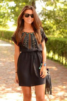 Casual dress Wearing Sunglasses, Elegante Casual, Vestido Casual, Outfits Casuales, Primavera Estate, Cute Dresses