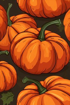 a bunch of orange pumpkins sitting on top of a table next to each other