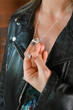 This stunning raw Quartz necklace is bold, elegant and timeless! Created for the woman who walks confidently and shines her light wherever she goes. Quartz is known as the "master healer," amplifying energy, clarity, and focus. Wearing this necklace is not just about making a statement—it’s about aligning with your highest self and embracing the clarity and strength that Quartz brings to your journey. Raw Quartz crystal pendant Gold fill 3x4mm cable chain or sterling silver bar chain. Quartz siz Raw Quartz Necklace, Highest Self, Raw Quartz Crystal, Quartz Crystal Pendant, Amulet Necklace, Raw Quartz, Druzy Necklace, Crystal Accessories, Mala Necklace