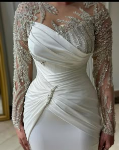 Reception Dress Long, Evening Dress Outfit, Lace Princess Wedding Dresses, Bride Dress Simple, Civil Wedding Dresses, Classy Wedding Dress, Soiree Dress, Stylish Wedding Dresses, Classy Prom Dresses