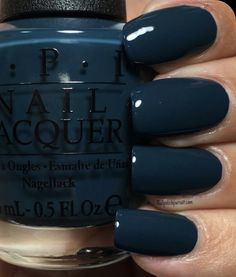 Dark Nail Dip Colors, Dark Summer Nails 2023, Midnight Blue Nail Polish, Spring Nails Dark Colors, Darker Nails Colors, Dip Nail Ideas Dark Colors, Jewel Tone Nail Colors, Signature Nail Color, Dark Nail Colours