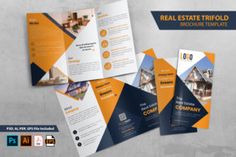 three fold brochure design for real estate