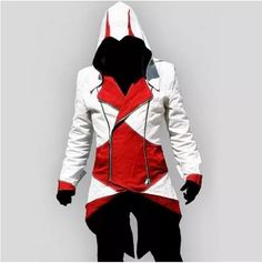 jaqueta fantasia assassins creed -  pronta entrega Assassins Creed Jackets, Assassins Creed Hoodie, Halloween Jacket, Paris Mode, Style Sportif, Casual Cosplay, Moda Paris, Polyester Jacket, Halloween Hoodie