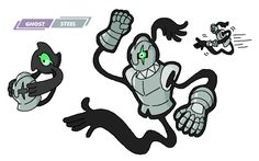 an image of some cartoon characters with green eyes and black hands on their feet,