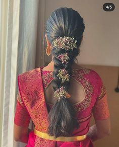 Engagement Hairdo Indian, Front Puff Bridal Hairstyles, Venni Hairstyles, Hairdo For Saree Hairstyles, Tamil Muhurtham Hairstyles, Hairstyle For Frock Indian, Telugu Bride Hairstyles Bridal Braids, South Indian Bridal Hairstyles For Muhurtham, Indian Muhurtham Hairstyle