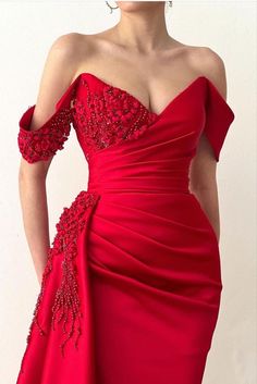 Ballbella Bridesmaid Dresses Red Long, Red Mermaid Prom Dress, Red Prom Dress Long, Prom Dress With Train, Formal Prom Dresses Long, Red Mermaid, Design Blouse, Red Evening Dress, فستان سهرة