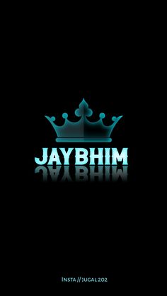 the logo for jay blimm is shown in blue and green on a black background