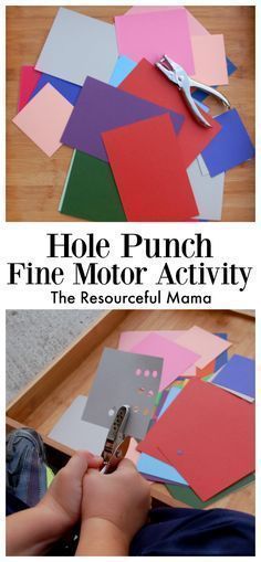 Hole Punch Fine Motor Activity for young kids preschoolers and kindergartners Montessori Activities Preschool, Preschool Fine Motor Skills, Letter Learning, Preschool Fine Motor Activities, Fine Motor Activity, Fine Motor Activities For Kids, Preschool Fine Motor, Fine Motor Skills Activities