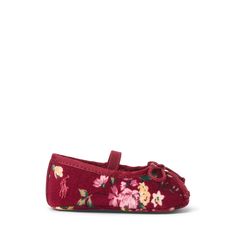 A sweet pick for the cooler months these ballet flats are designed with floral-print cotton corduroy and a grosgrain bow. Ballet Flat, Ballet Flats, Baby Fashion, Printed Cotton, Floral Print, Floral Prints, Ballet