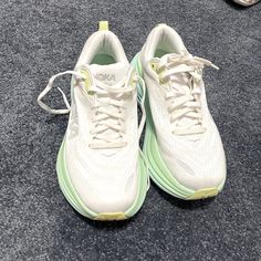 Have Only Been Worn A Few Times. I Do Not Like The Way They Feel On My Feet. To Bulky Of Shoes For Me. Your Gain My Loss! Shoes For Me, Shoes Hoka, Hoka Bondi 8, Hoka One One, Athletic Shoes, The Way, Color White, Size 7, Women Shoes