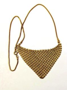 Vintage gold tone mesh necklace. This necklace measures about 18 inches. Bundle and save. Free shipping on orders over $34.99  Find more necklaces at https://www.etsy.com/shop/FunandFancyVintage?ref=seller-platform-mcnav&section_id=36393637 Please visit our shop for more Fun and Fancy Jewelry!  www.etsy.com/shop/FunAndFancyVintage Mesh Necklace, Bay City, Fancy Jewelry, Vintage Hollywood, Vintage Gold, Pendant Necklaces, More Fun, Jewelry Necklace Pendant, Gold Tones