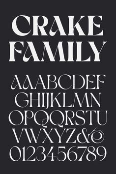 a black and white poster with some type of font on it's side, including the letters