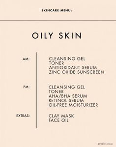 Skincare tips for oily skin. // #Skincare #Tips For Oily Skin Skincare, Oily Skin Skincare, Tips For Oily Skin, Skin Care Routine For 20s, Combo Skin, Oily Skin Care, Skin Skincare, Daily Skin Care Routine, Daily Skin Care