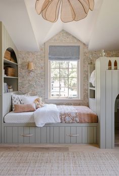 Revealing our daughter's collected cottage, Scandinavian-woodland inspired big girl room. Complete with a DIY built-in bed, loft and cave! Cottage Scandinavian, Bed Loft, Big Girl Bedrooms, Scandinavian Bedroom, Girl’s Room, Toddler Bedrooms, Kids Room Design