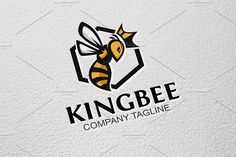 the king bee logo is designed to look like it has a honey on its head