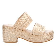 Braided raffia adds organic texture to this espadrille-inspired sandal raised on a walkable block heel and a lightly cushioned foot bed. $44.95 Affordable Zara Sandals For Vacation, Spring Denim, Denim Essentials, Athletic Sandals, Casual High Heels, Espadrilles Platform, Platform Block Heels, Sport Sandals, Casual Sandals