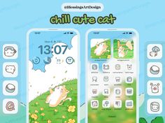 an image of the app for children's learning with animals and cats on it