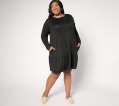 Who says you can't be cute and comfy? Not Cuddl Duds! This Serious Soft lounge dress is definitely feel-good fashion at its best. The flattering tiered-hem design lends your leisure time  a soft sophistication while providing an effortless style when you step out. From Cuddl Duds. Soft Lounge Dress, Cuddl Duds, Lounge Dress, Leisure Time, Effortless Style, Dress Skirt, Cool Style, Lounge, Fashion Dresses