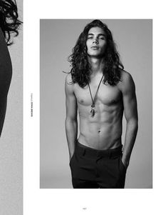 Vito Basso, Man With Long Hair, Male Models Poses, American Men, Mens Editorial, Long Dark Hair, Aesthetic People, Professional Dresses, Long Curly Hair