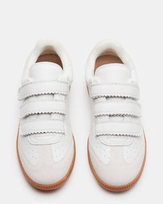 Cute Sneakers Aesthetic, Velcro Sneakers, Waterproof Sneakers, Top Sneakers Women, Dream Shoes, Sneaker Heels, Designer Sneakers, Shoe Care, White Shoes