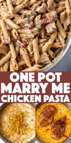 one pot marry me chicken pasta is an easy and delicious dinner