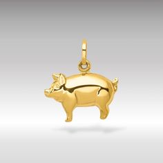 Why settle for pearls when you can have the whole pig? Oink your way into chic with our 14k pig pendant, the ultimate gold pig charm that's snout and shoulders above the rest! This little piggy isn't going to market - it's coming home as your most treasured 3d pig necklace. Not just pig gold jewelry, it's a golden homage to farmyard fun and sophistication. Adorn yourself with a 14k swine charm that's as stylish as it is squeal-worthy. Who needs the farmhouse when you can carry the farm gold pendant right around your neck? Every animal charm 14k is crafted with love, and this piggy gold 3d adds a playful twist to any look. Whether you're a city slicker or a country soul, the gold hog pendant says you're living high on the hog. For the lovers of all things cute, the piglet charm 14k adds jus Pig Necklace, It's Coming, This Little Piggy, All Things Cute, Necklace Charm, Farm Yard, Gold Charm, Gold Style, Real Gold