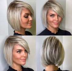 Krissa fowles short blonde hair instagram: @krissafowles 💕 Krissa Fowles, Rasta Hair, Hair Stules, Celebrity Short Hair, Short Bobs, Stacked Bob Haircut, Hair Catalog, Bob Hairstyles For Fine Hair