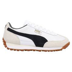 The PUMA Easy Rider was born in the late '70s, when running made its move from the track to the streets. Today it's back with its classic slim profile and vintage vibes intact. This rendition features a leather base with suede leather overlays. $89.95 Womens White Sneakers, Puma Easy Rider, White Sneakers Women, Easy Rider, Puma Sneakers, Lace Up Sneakers, Shoes Casual, Vintage Vibes, Sneakers Shoes