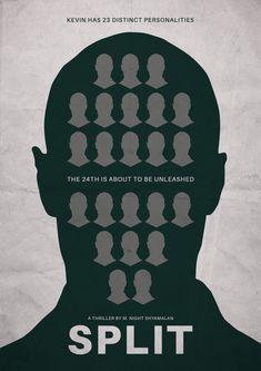 the movie poster for split features silhouettes of people