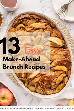 Check out these easy make ahead brunch recipes for your next Holiday brunch party! I have hosted a couple brunches in the past, and make ahead recipes are a game changer. This list has every brunch recipe you'd ever want! Holiday Brunch Party, Make Ahead Recipes, Brunch Appetizers