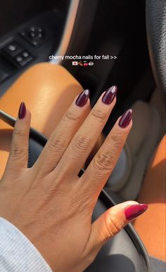 Cherry Mocha, Vibrant Nails, Classy Acrylic Nails, Fire Nails, Dream Nails, Pretty Acrylic Nails, Chic Nails, Short Acrylic Nails, Fall Nails