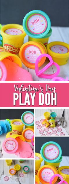 valentine's day play doh is an easy and fun activity for kids to make