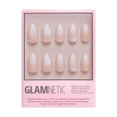 The chill factor is real with the Snowdrift Nail Set. These short almond nails feature a matte gradient design with raised snowflake accents, perfect for those looking to add a touch of frosty flair while still being versatile for all your plans. Key Features Length: Short Shape: Almond Finish: Matte Opacity: Opaque Thickness: 0.6mm Reusable, each wear lasts up to 2 weeks Waterproof Customizable Vegan & Cruelty-free Nail Tip Shapes, File Nails, 30 Nails, Short Almond Nails, Short Almond, Gradient Design, Nail Art Kit, Make Beauty, Nail Glue