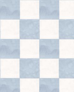 a blue and white checkerboard wallpaper pattern that looks like it has been painted