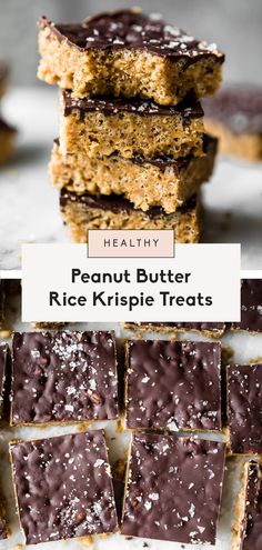 healthy peanut butter rice krispie treats