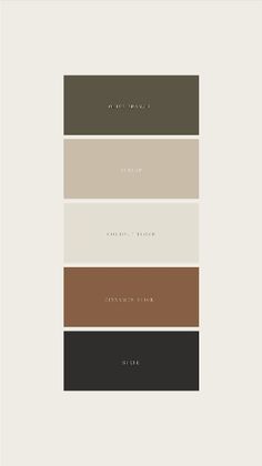 the color scheme for an interior design project with neutrals, browns and beiges