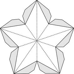 an origami flower is cut out to make it look like they are in the shape