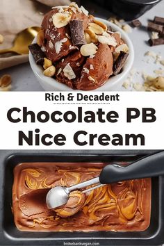 rich and decadent chocolate pb nice cream