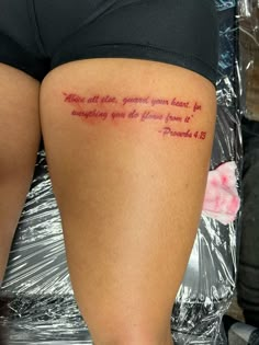 a woman's thigh with a tattoo saying, there are only one people in the world