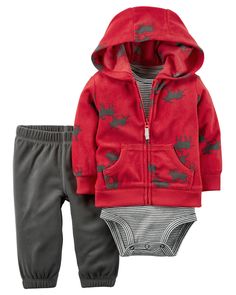 Baby Boy 3-Piece Little Jacket Set | Carters.com Baby Boy Cardigan, Baby Boy Swag, Baby Boy Pants, Boy Clothing, Kids Store