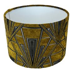 a lampshade with an art deco design on it